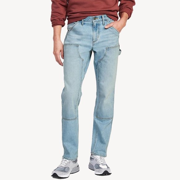 Old Navy 90’s Straight Built-In Flex Workwear Carpenter Jeans - Picture 2 of 7